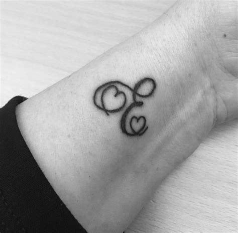 e heart tattoo|60+ Amazing E Letter Tattoo Designs and Ideas